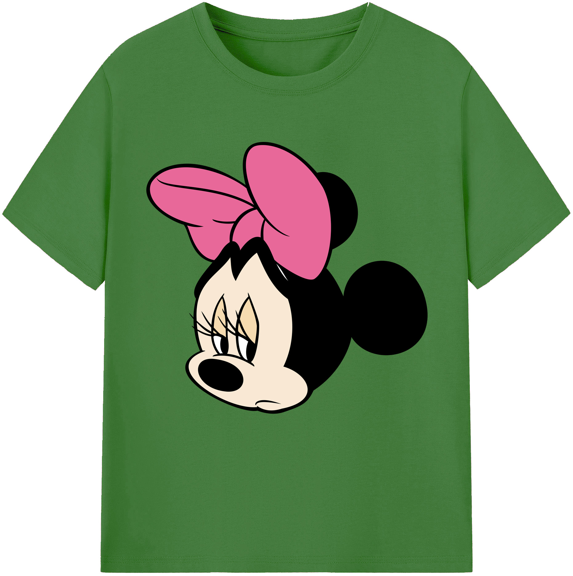 （画像用） ミッキーマウス Mickey Mouse レディースカジュアルプリントTシャツ（綿100％）
